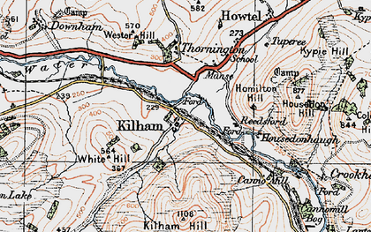 Old map of Kilham in 1926