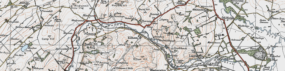 Old map of Kilham in 1926