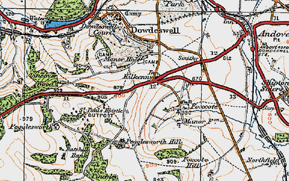Old map of Kilkenny in 1919