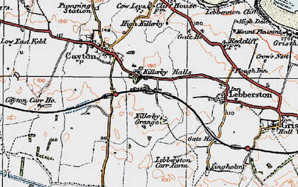 Old map of Killerby in 1925