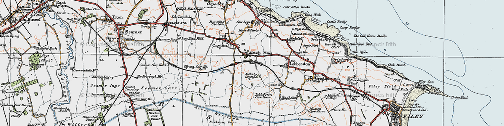 Old map of Killerby in 1925