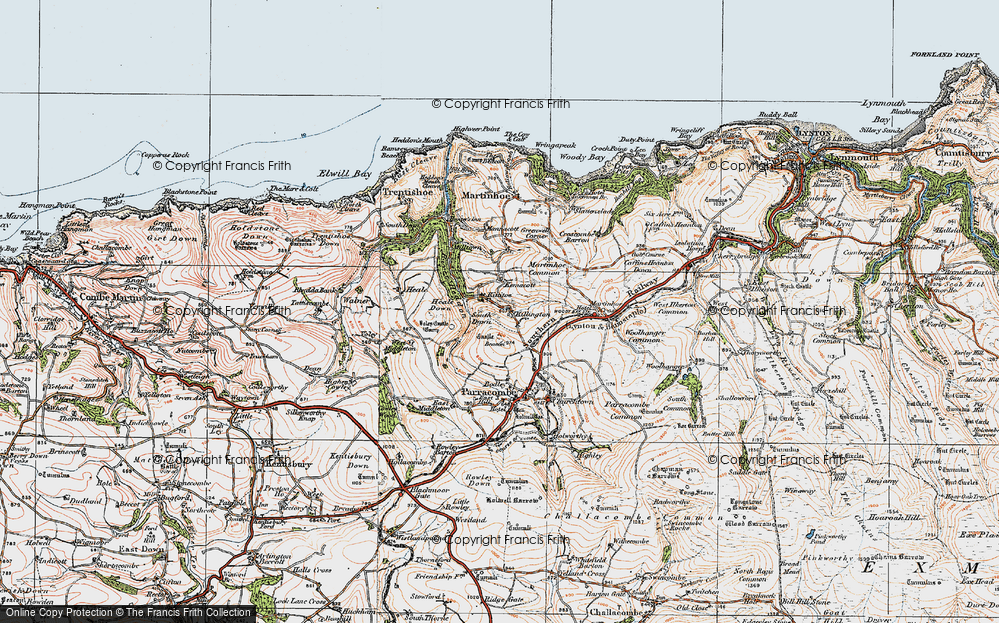 Old Map of Killington, 1919 in 1919