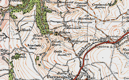 Old map of Beacon Castle in 1919