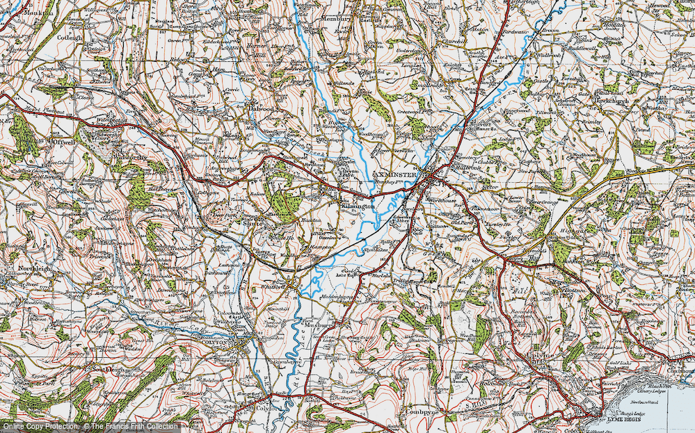 Old Map of Kilmington, 1919 in 1919