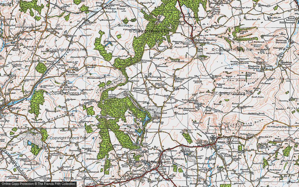 Old Map of Kilmington Common, 1919 in 1919