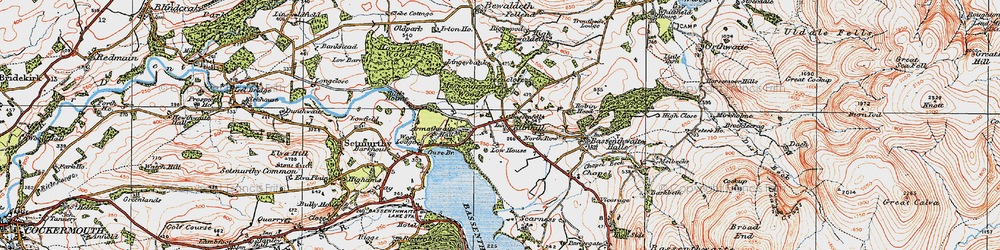 Old map of Kilnhill in 1925