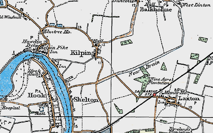 Old map of Kilpin in 1924