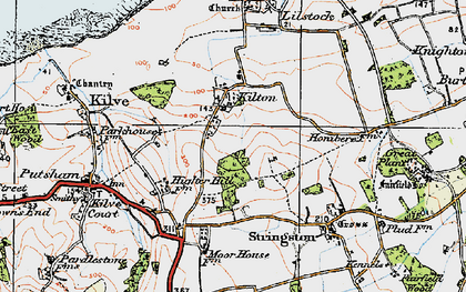 Old map of Kilton in 1919
