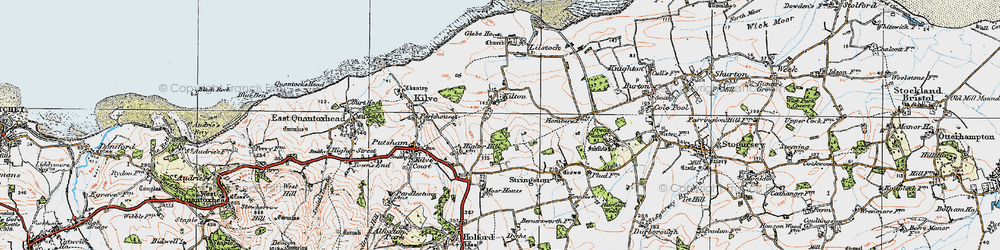 Old map of Kilton in 1919
