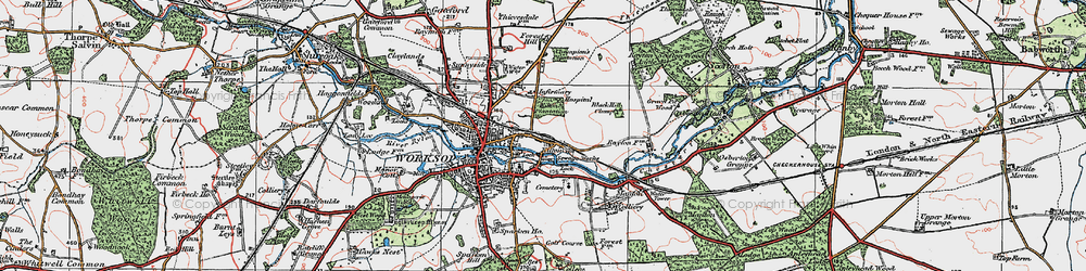 Old map of Kilton in 1923