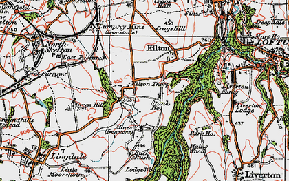 Old map of Kilton Thorpe in 1925