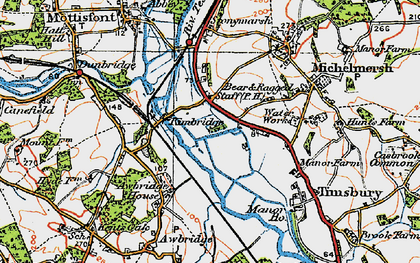 Old map of Bear & Ragged Staff (PH) in 1919
