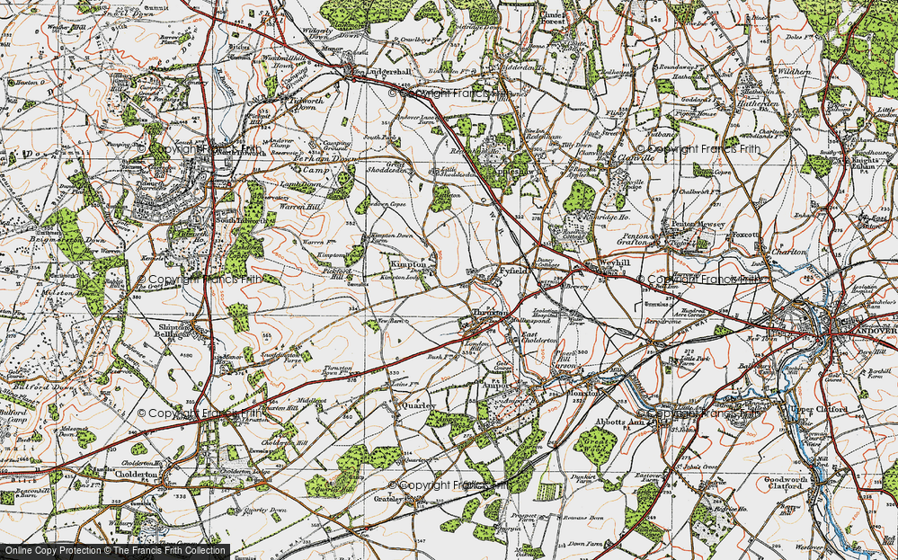 Old Map of Kimpton, 1919 in 1919