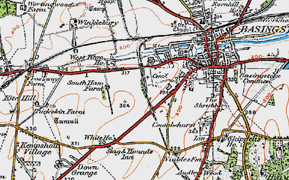 Old map of King's Furlong in 1919