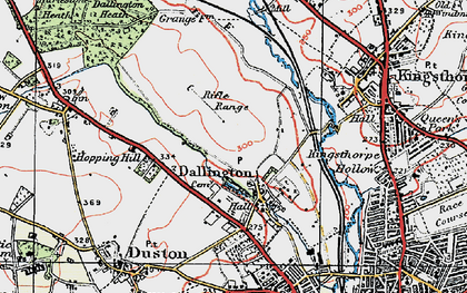 Old map of King's Heath in 1919