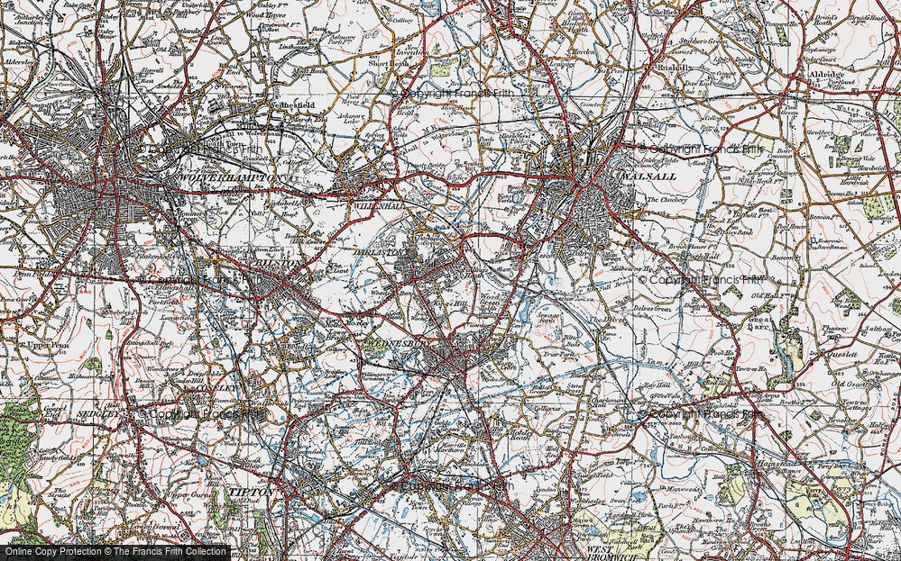 Old Map of King's Hill, 1921 in 1921