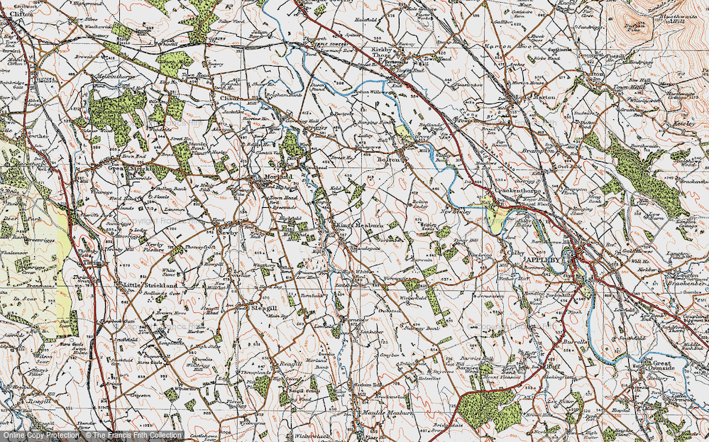 Old Map of Historic Map covering Littlebeck in 1925