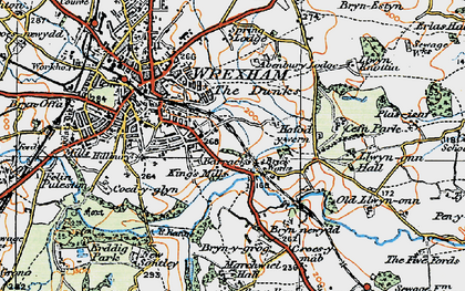Old map of Bryn-y-grog in 1921