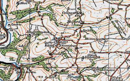 Old map of Bunson in 1919