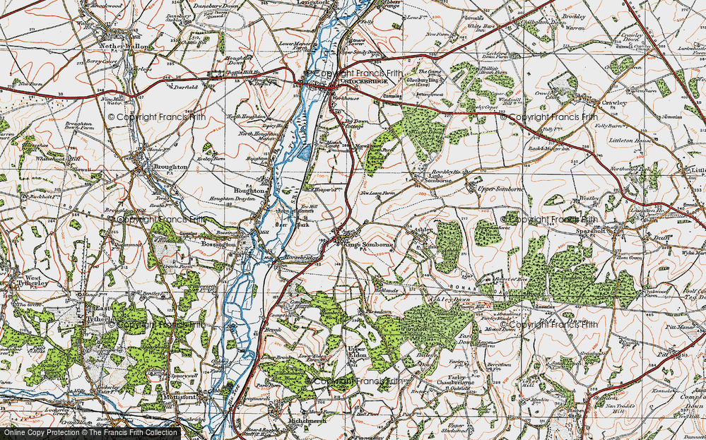 Old Map of King's Somborne, 1919 in 1919