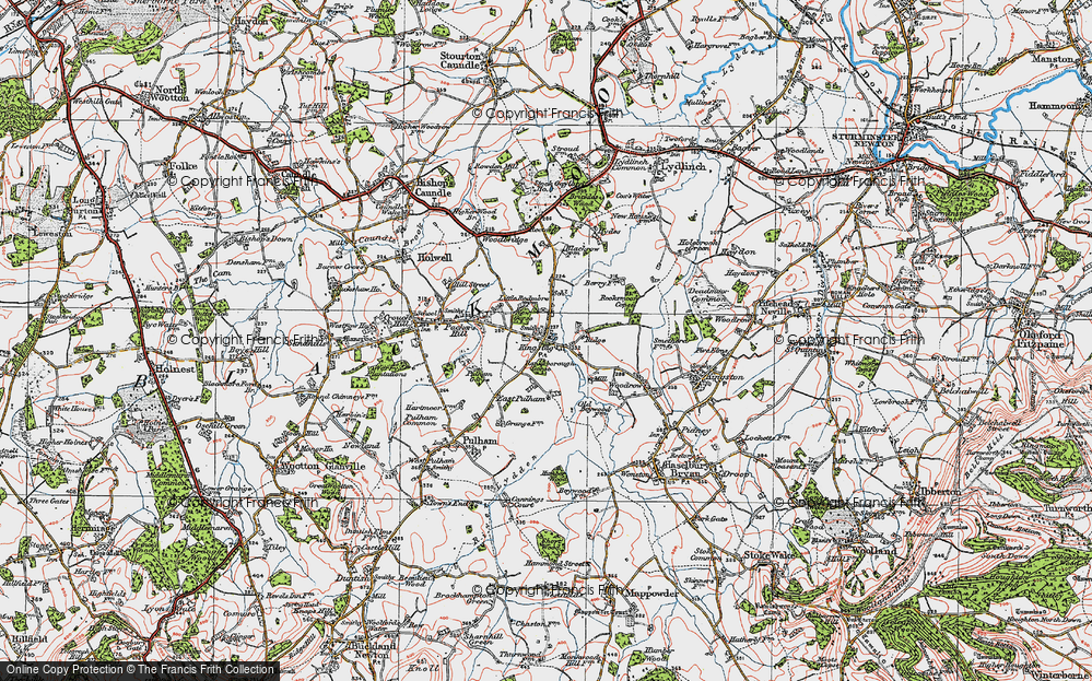 Old Map of King's Stag, 1919 in 1919