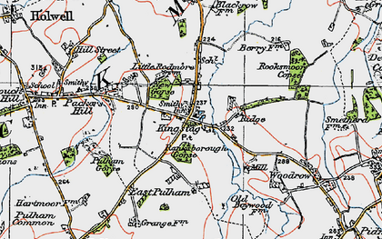 Old map of King's Stag in 1919