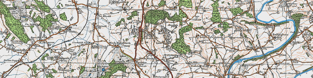 Old map of Aconbury Hill in 1919