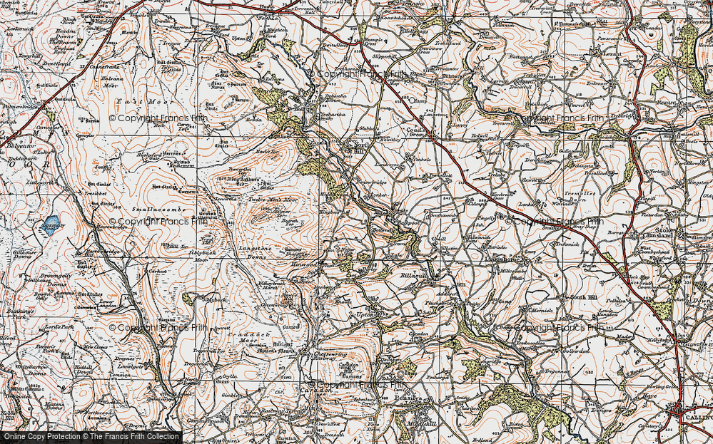 Old Map of Kingbeare, 1919 in 1919