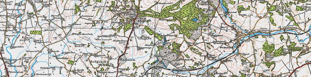 Old map of Kinghay in 1919
