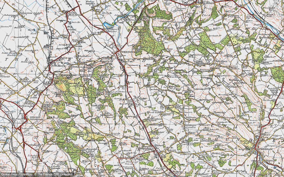 Old Map of Kingsash, 1919 in 1919