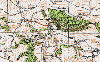 Old map of Leather Barrow in 1919