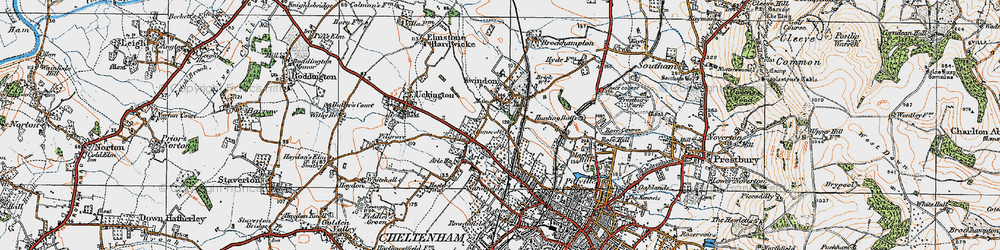 Old map of Kingsditch in 1919