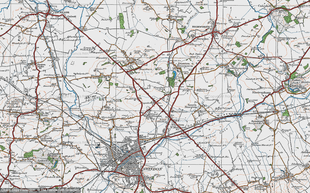 Old Map of Kingsdown, 1919 in 1919