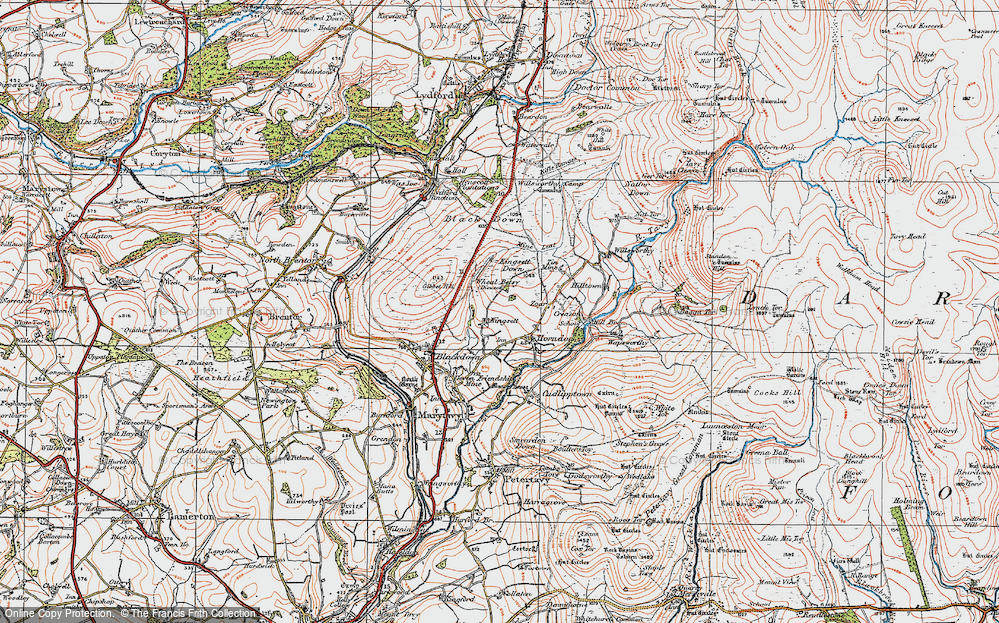 Old Map of Kingsett, 1919 in 1919