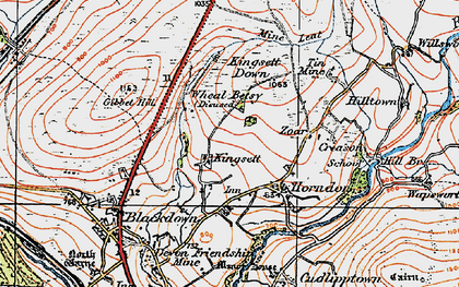 Old map of Kingsett in 1919