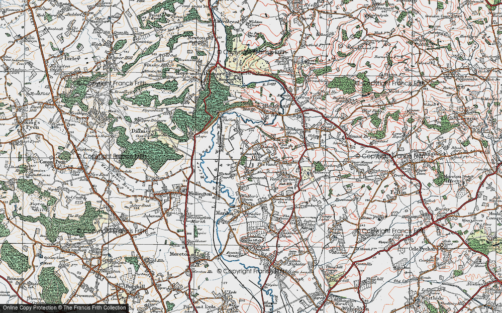 Old Map of Kingsfield, 1920 in 1920