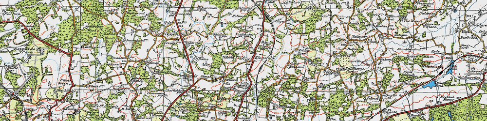 Old map of Kingsfold in 1920