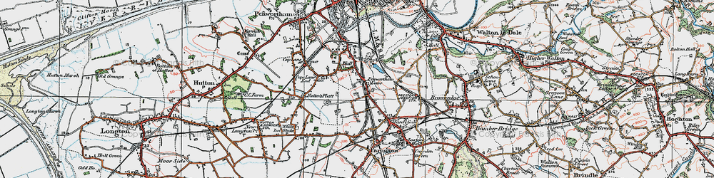 Old map of Kingsfold in 1924