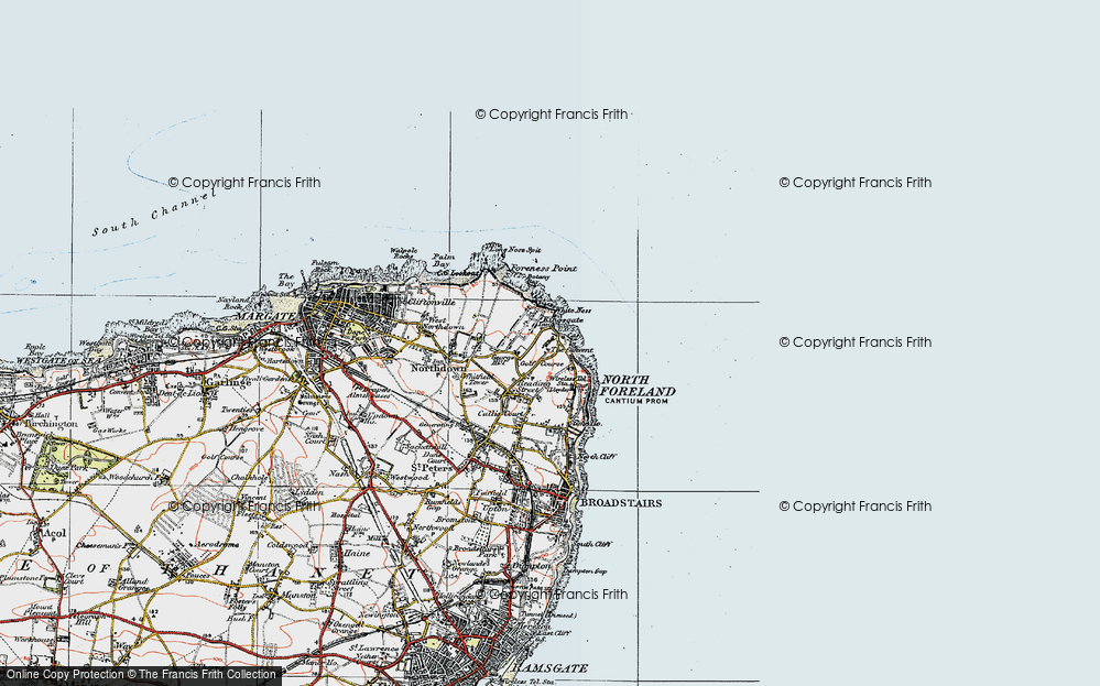 Old Map of Historic Map covering Botany Bay in 1920
