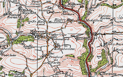 Old map of Kingsheanton in 1919