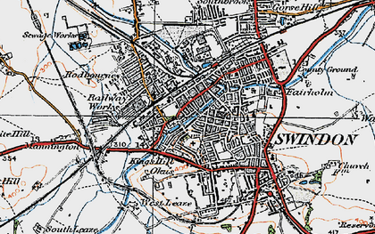 Old map of Kingshill in 1919