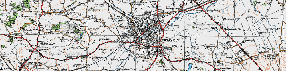 Old map of Kingshill in 1919