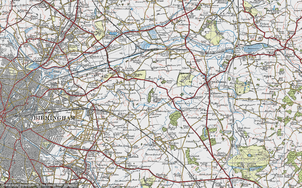 Old Map of Kingshurst, 1921 in 1921