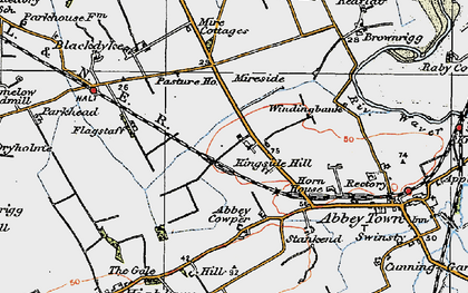 Old map of Kingside Hill in 1925