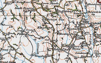 Old map of Kingsland in 1919