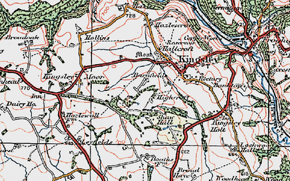 Old map of Kingsley in 1921