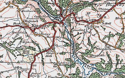 Old map of Kingsley Holt in 1921