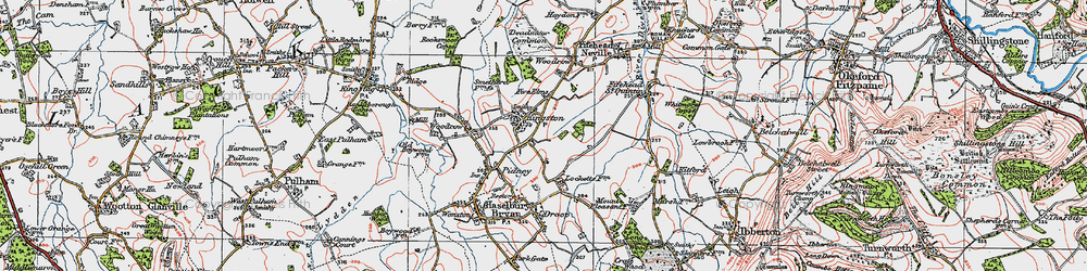 Old map of Kingston in 1919