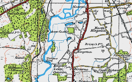 Old map of Leybrook Common in 1919