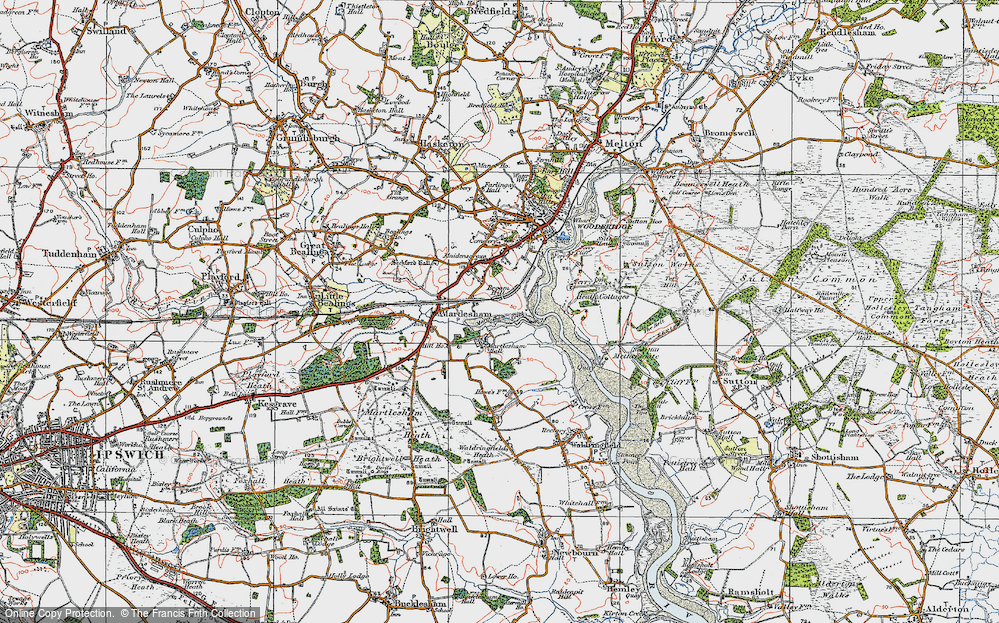 Old Map of Kingston, 1921 in 1921